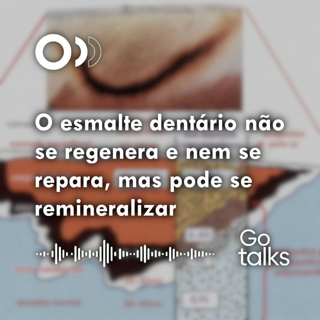 O esmalte dentário não se regenera e nem se repara, mas pode se remineralizar